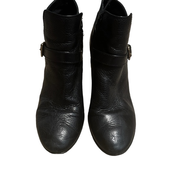 GUC Cole Haan Belted Black Booties 38 - Picture 2 of 8